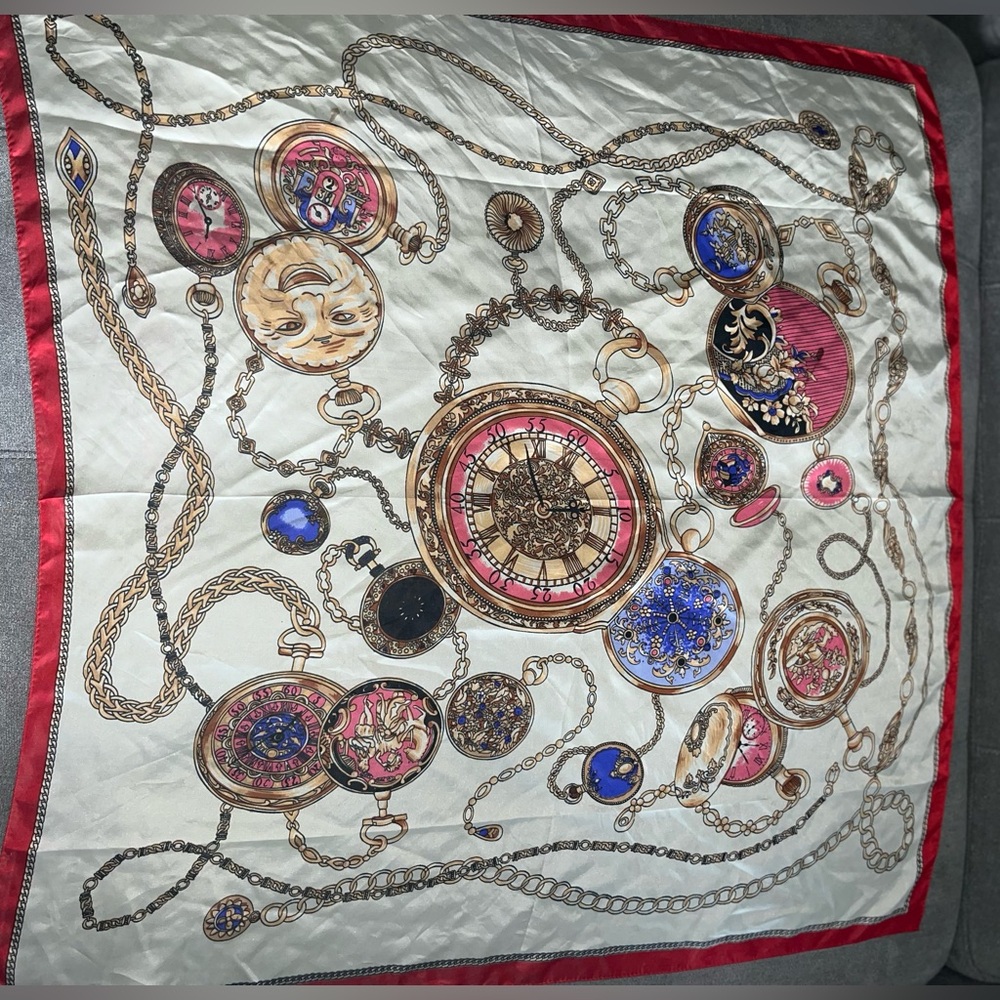 Elegant Multicolor Silk Scarf